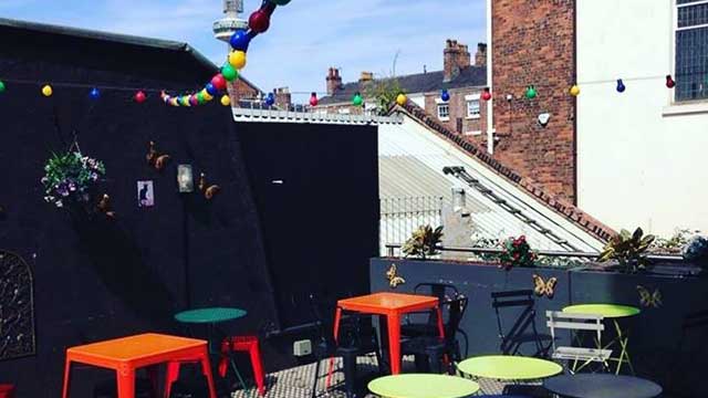 Rooftop bar The Attic in Liverpool