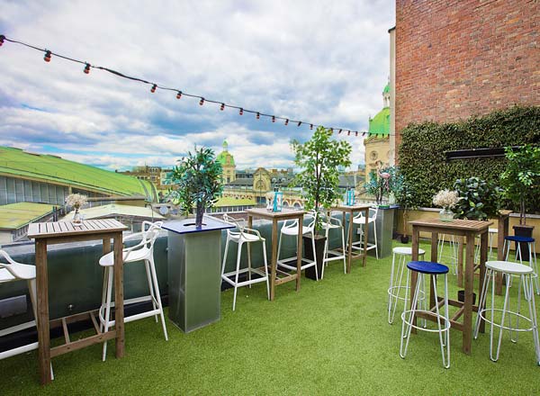 Rooftop bar Bird of Smithfield in London