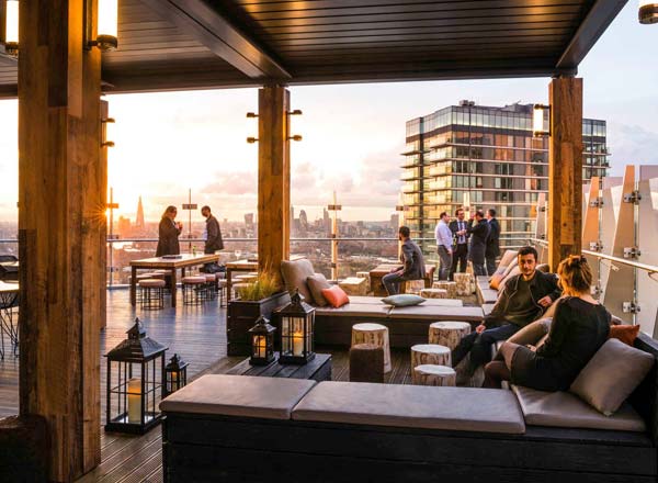 Rooftop bar Bōkan in London