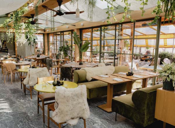 Rooftop bar Roof Garden at Pantechnicon in London
