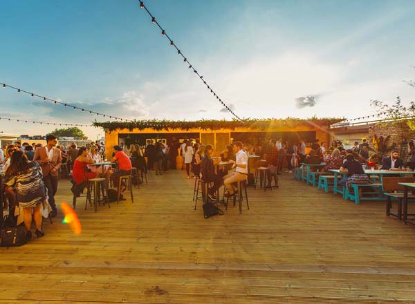 Rooftop bar Pergola Paddington in London