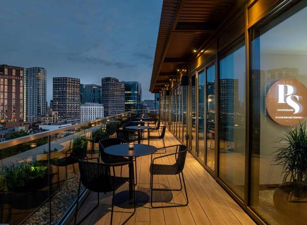 Rooftop bar PocketSquare in London