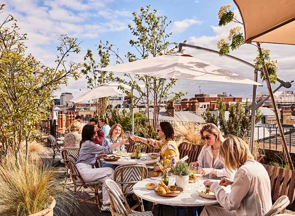 Rooftop bar Rucola at The Conduit in London