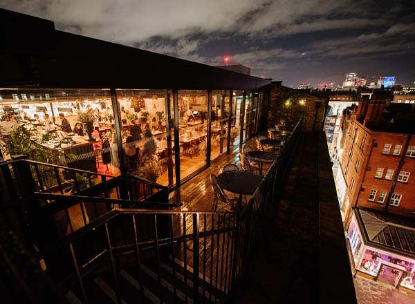 Rooftop bar Rucola at The Conduit in London