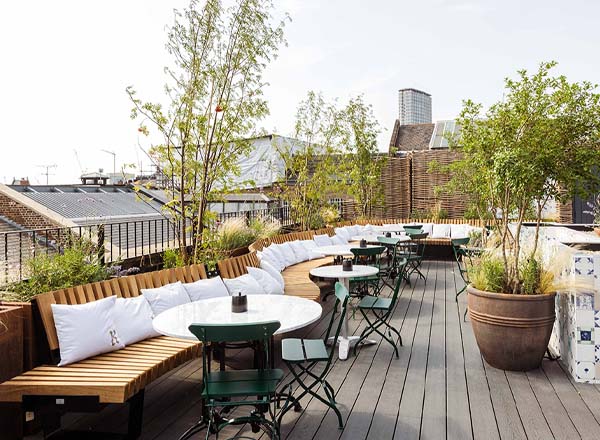 Rooftop bar Rucola at The Conduit in London