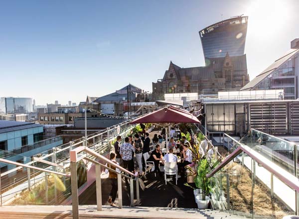 Rooftop bar Savage Garden in London