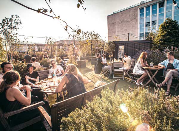 Rooftop bar Willows On The Roof in London