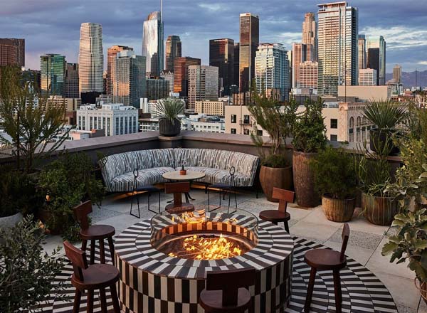 Rooftop bar Cara Cara in Los Angeles