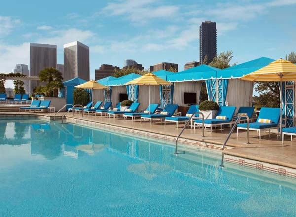 Rooftop bar The Roof Garden at Peninsula Beverly Hills in Los Angeles
