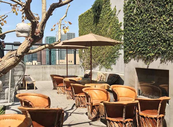 Rooftop bar Upstairs at the Ace Hotel in Los Angeles