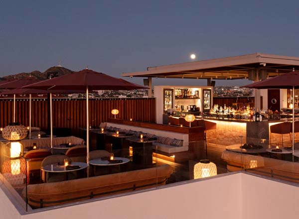 Rooftop bar Confessions Los Cabos in Los Cabos