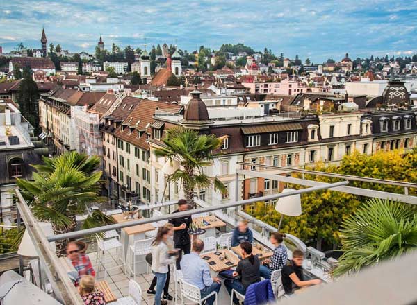 Rooftop bar Penthouse Rooftop Bar in Lucerne