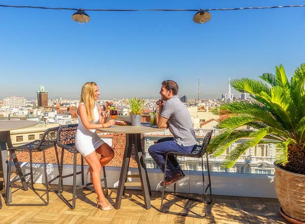 Rooftop bar El Cielo de Alcalá Rooftop Bar in Madrid