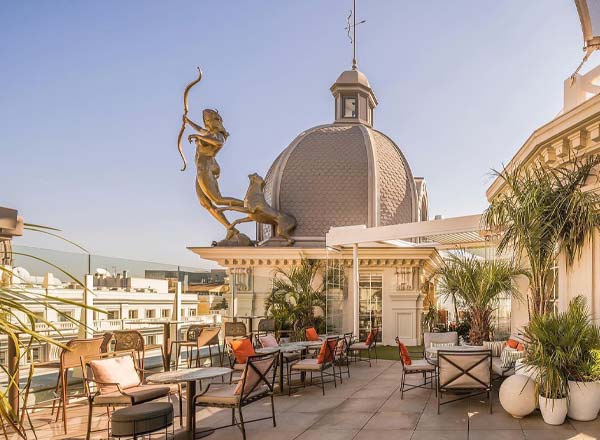 Rooftop bar El Jardín de Diana in Madrid