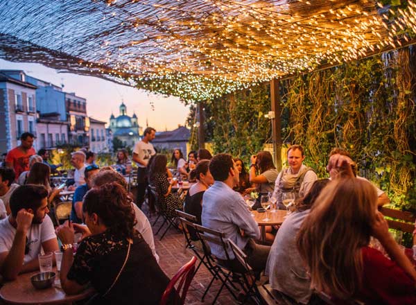 Rooftop bar El Viajero in Madrid