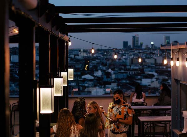 Rooftop bar Ella Sky Bar in Madrid