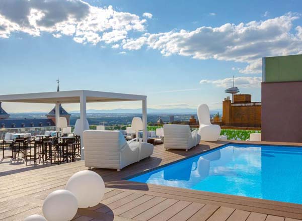 Rooftop bar Sky Terrace Moncloa in Madrid