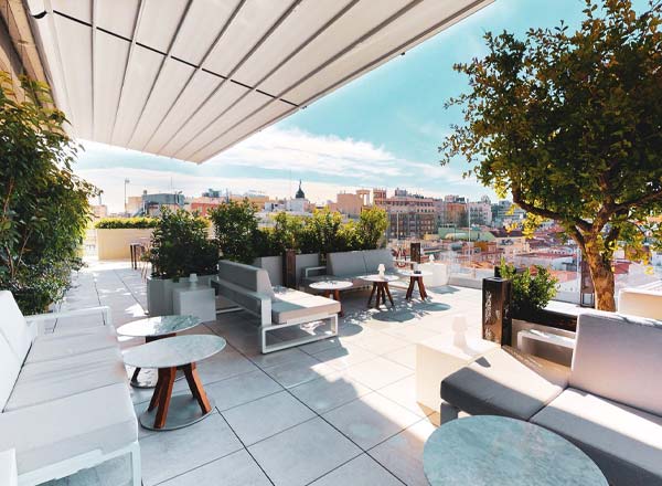 Rooftop bar Ginkgo Restaurante & Sky Bar in Madrid