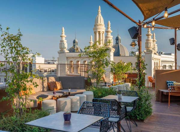 Rooftop bar LE TAVERNIER in Madrid
