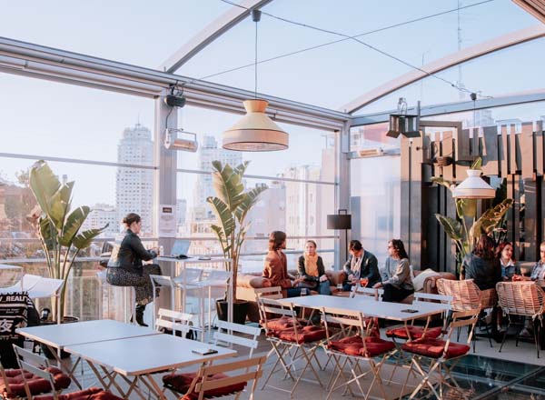 Rooftop bar La Terraza del Santo Domingo in Madrid