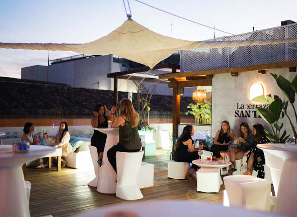 Rooftop bar La Terraza de San Telmo in Malaga