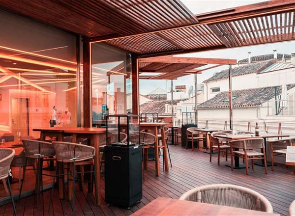 Rooftop bar Terraza Catedral in Malaga