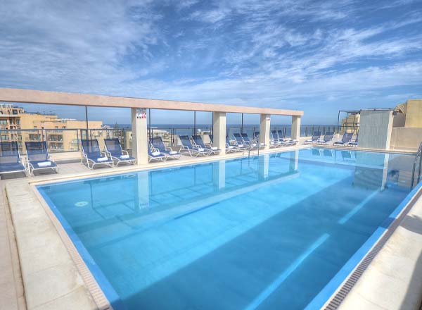 Rooftop bar Alexandra Hotel Malta in Malta