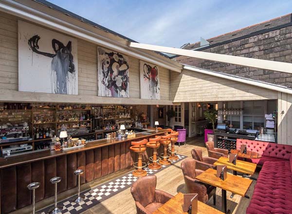 Rooftop bar El Gato Negro in Manchester