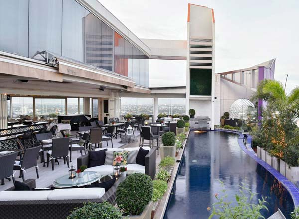 Rooftop bar The Nest Dining in the Sky in Manila