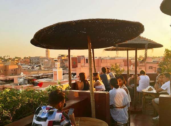 Rooftop bar Café Des Épices in Marrakech