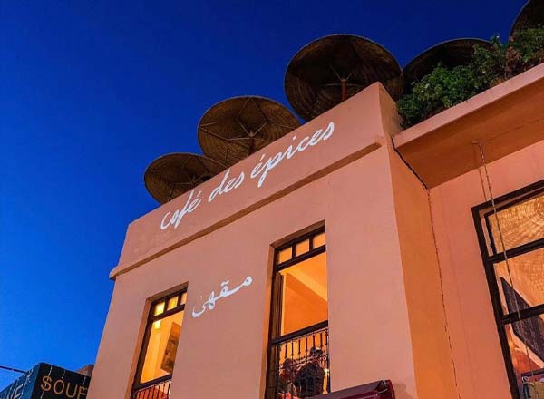 Rooftop bar Café Des Épices in Marrakech