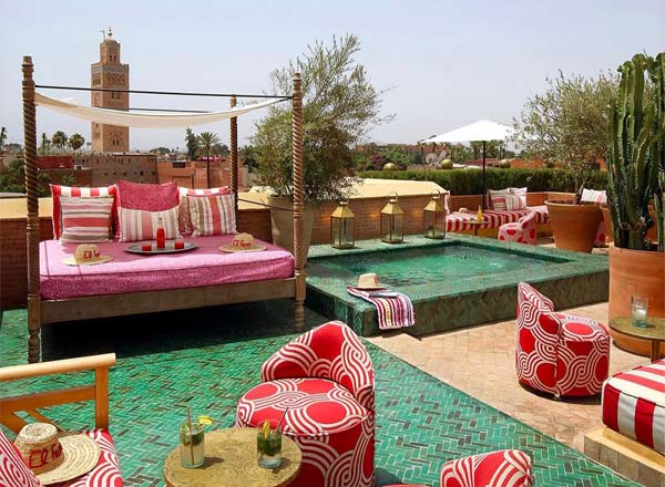 Rooftop bar El Fenn Rooftop Bar in Marrakech