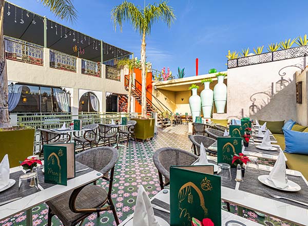 Rooftop bar Koulchi Zine in Marrakech
