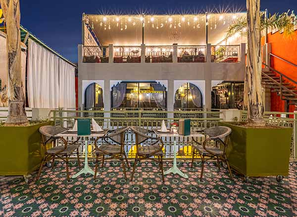 Rooftop bar Koulchi Zine in Marrakech