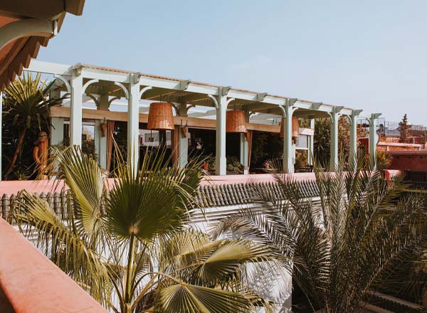 Rooftop bar La Pergola in Marrakech