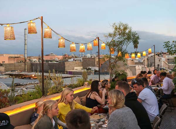 Rooftop bar Nomad in Marrakech