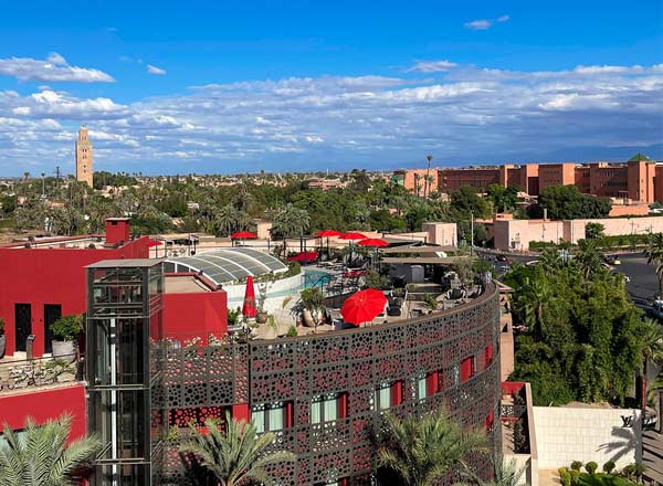 Bar en la azotea Rooftop Garden en The Pearl en Marrakech