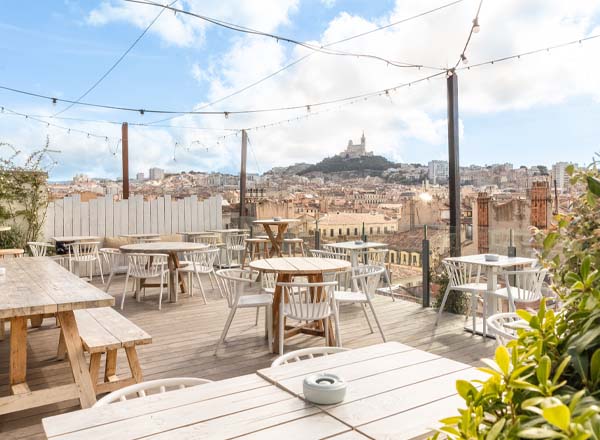 Rooftop bar Ciel Rooftop in Marseille