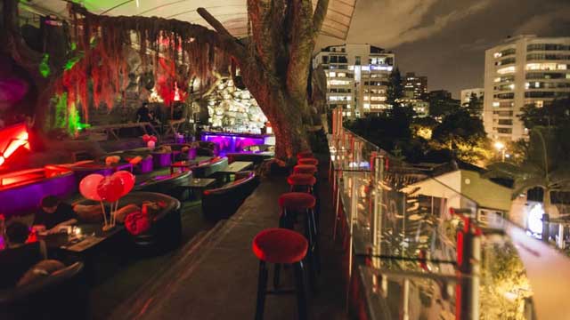 Rooftop bar Woka Lounge in Medellín