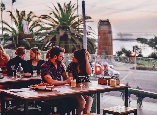 Rooftop bar Ellora St Kilda in Melbourne