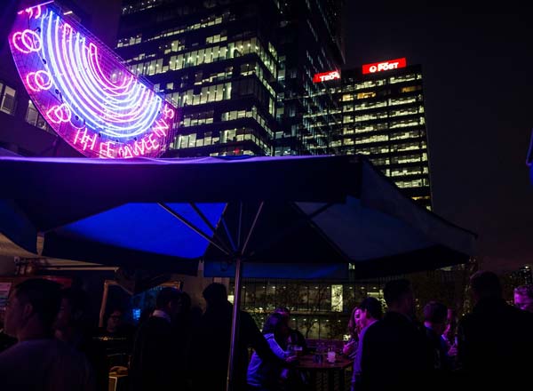 Rooftop bar Good Heavens in Melbourne