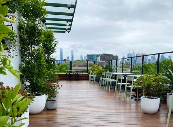 Rooftop bar Harlow in Melbourne