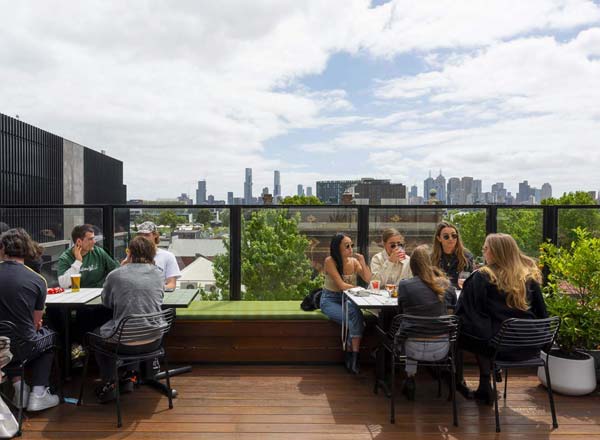 Rooftop bar Harlow in Melbourne