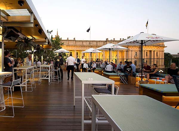 Rooftop bar Imperial Hotel in Melbourne