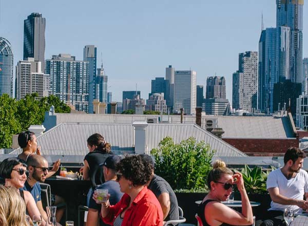 Rooftop bar Johnny's Green Room in Melbourne