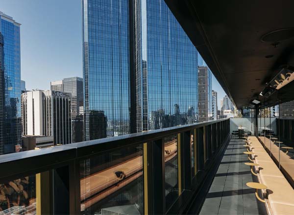 Rooftop bar The Q in Melbourne
