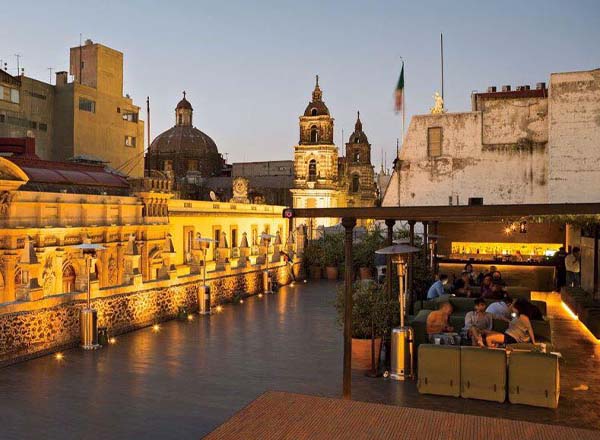 Rooftop bar Downtown Hotel Terrace Bar in Mexico City