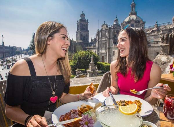 Rooftop bar La Casa de las Sirenas in Mexico City