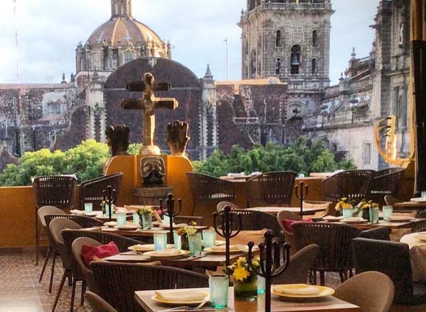 Rooftop bar La Casa de las Sirenas in Mexico City