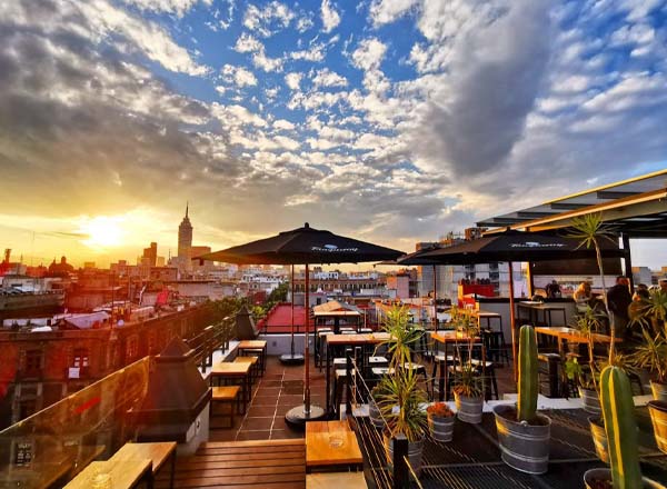 Rooftop bar Terraza Catedral in Mexico City